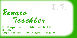 renato teschler business card